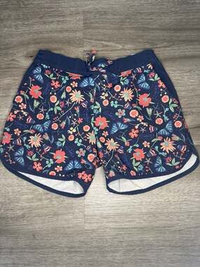 Columbia Sandy Shores Board Shorts Size M (10/12) Blue Floral